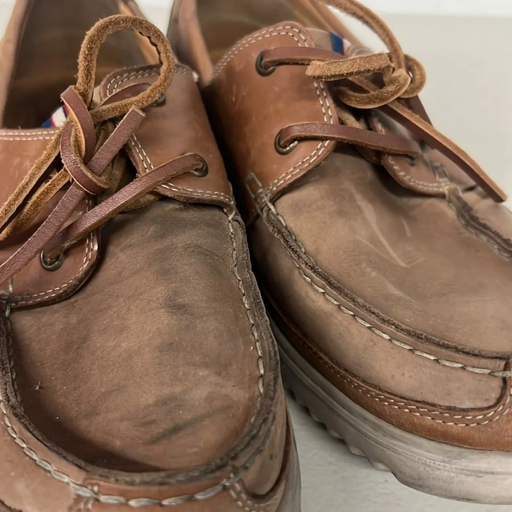 Mephisto sz10 eur9.5 men’s Trevis brown boat shoe casual dress leather